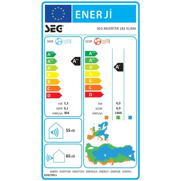 SEG Inverter 182 18000 BTU A++ Enerji Sınıfı Split Klima ile Konforlu Hava Sağlayın