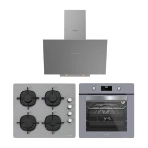 Silverline Gri Cam Ankastre Set ( 3481 Flam - CS5335S02 - BO6502S02 )