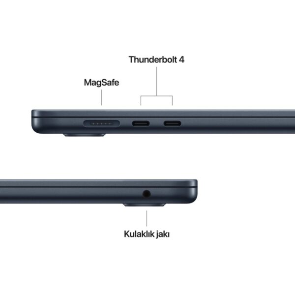 Apple MacBook Air M5 16GB 512GB SSD macOS 15″ Taşınabilir Bilgisayar Gece Yarısı MDVH4TU/A