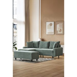 Corner Flavia Köşe Takımı Puflu