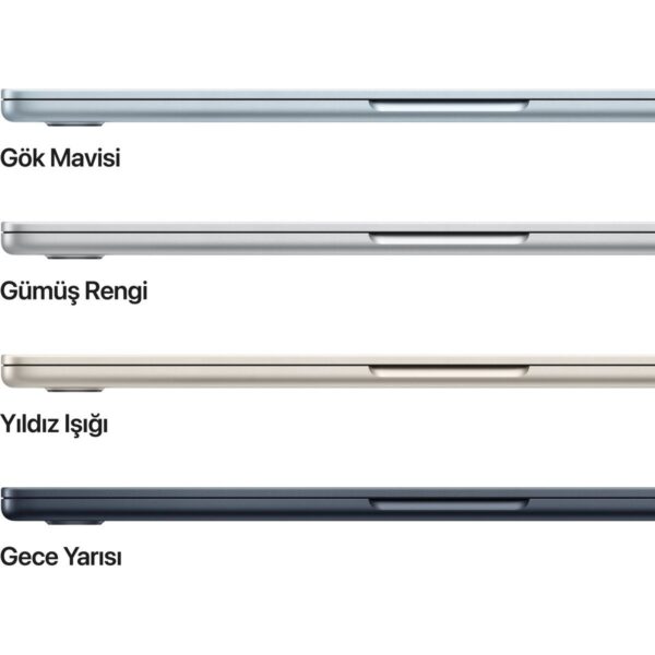 Apple MacBook Air M5 16GB 512GB SSD macOS 13″ Taşınabilir Bilgisayar Gümüş MDH74TU/A