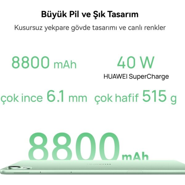 Huawei Yeni (2026) MatePad 11.5S Ultra Net PaperMatte Ekran 12GB 256GB Yeşil + Ayrılabilir Klavye