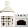 Kumtel Rustik Bej Emaye Ankastre Set ( LX-410BF – B66-SF2(AT)(4PRO) – Dp6-Rbg )