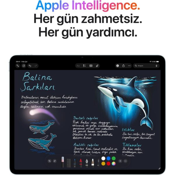 Apple iPad Air M4 13″ 128GB Wi-Fi Uzay Grisi MH5N4TU/A