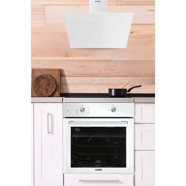 Kumtel Home Basic Beyaz Cam Ankastre Set A+ Enerji Sınıfı Modern Tasarım 4 Ocak Gözü