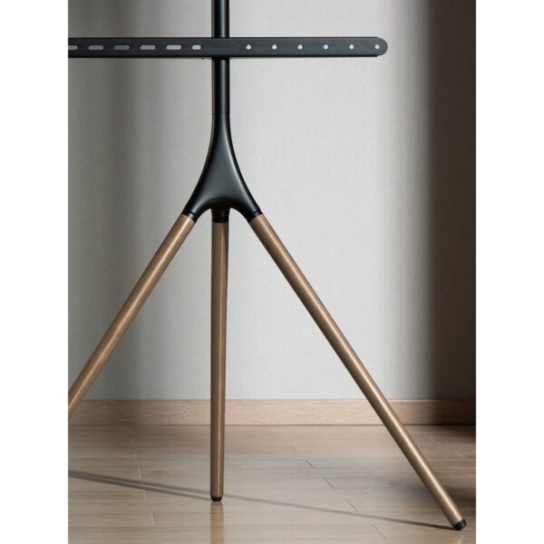 Şövalye Tipi Tv Standı 45″-65″ | Ahşap & Metal | 180° Döner | 32 kg Taşıma Kapasiteli